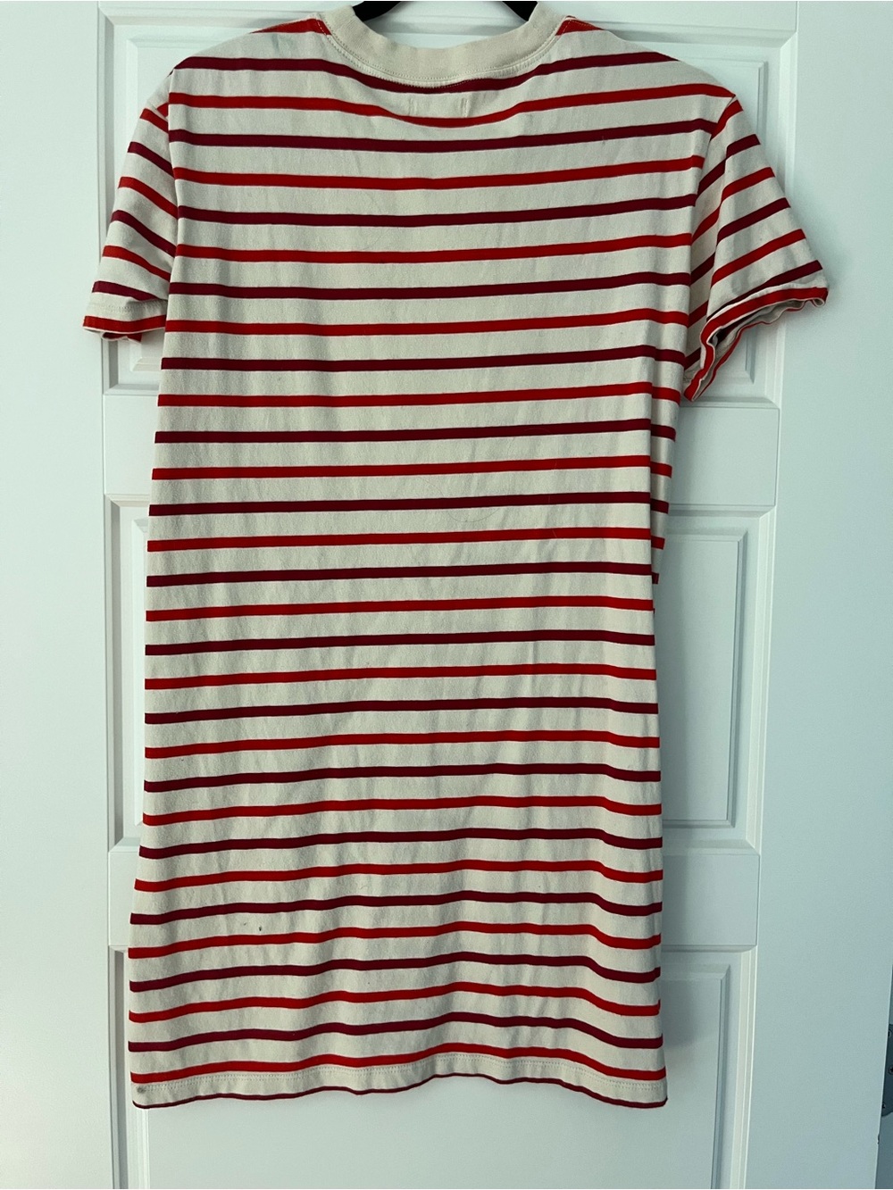 Madewell White and Red Striped Tee - Picture 2 of 4